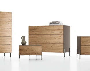 Gruppo Notte Velvet in rovere nodato di Spagnol Mobili