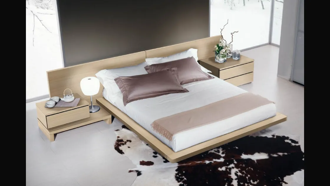 Comodino Plana in legno di Fratelli Elli