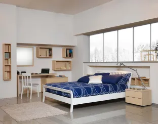 Letto in legno con testiera Sharon di Fratelli Elli
