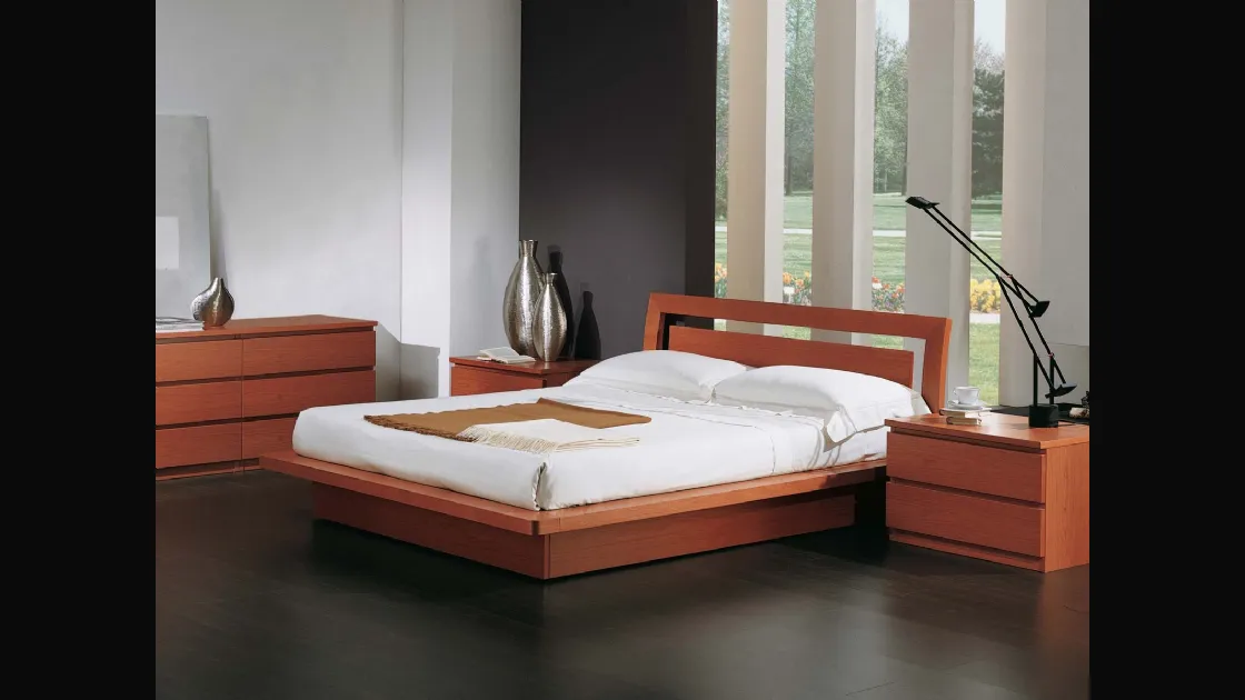 Letto in legno con testiera Greta di Fratelli Elli