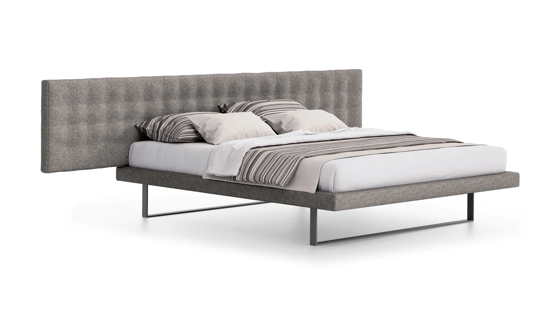 Letto Maya con testiera imbottita di Spagnol Mobili