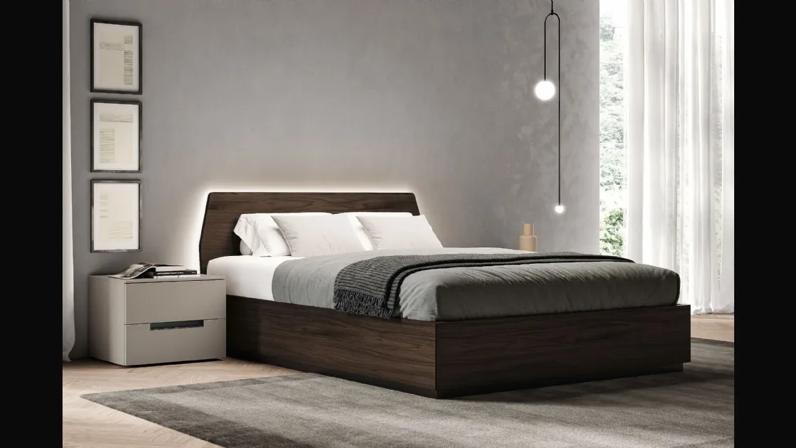 Letto Polar con box contenitore di Spagnol Mobili