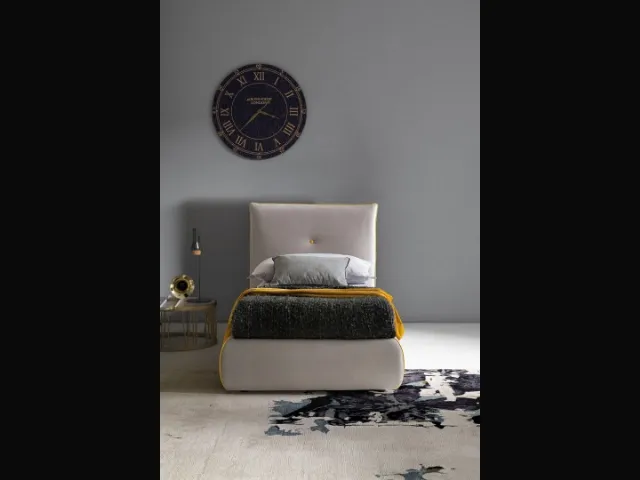 Letto singolo con testiera Java di Le Comfort