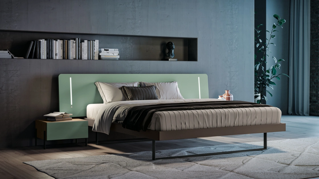 Letto matrimoniale Jerry di Spagnol Mobili