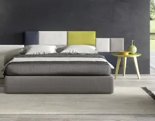 Letto Line Pentagramma Over con boiserie di Spagnol Mobili