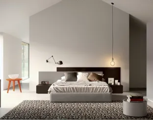 Letto matrimoniale sommier Turca Gold in tessuto di Spagnol Mobili