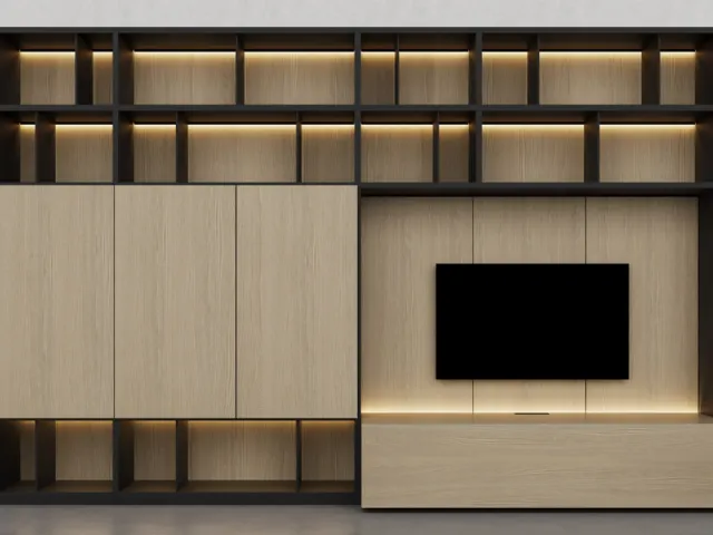 Libreria in essenza legno Barrique di Fratelli Elli