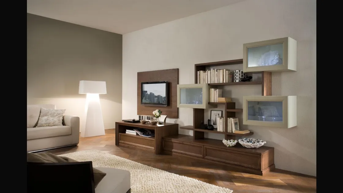 Libreria Zenith 113Z in legno di Mobilgam