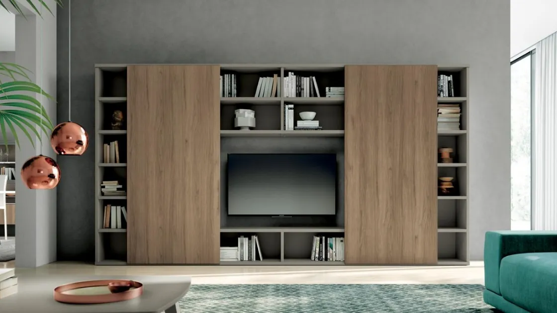 Parete Attrezzata Living 804 di Spagnol Mobili
