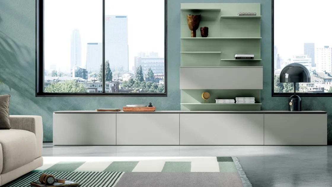 Parete Attrezzata Living 837 di Spagnol Mobili