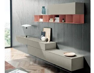 Parete Attrezzata Living 841 di Spagnol Mobili
