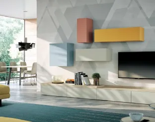 Parete Attrezzata Living 846 di Spagnol Mobili