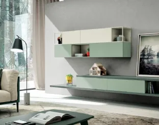 Parete Attrezzata Living 857 di Spagnol Mobili