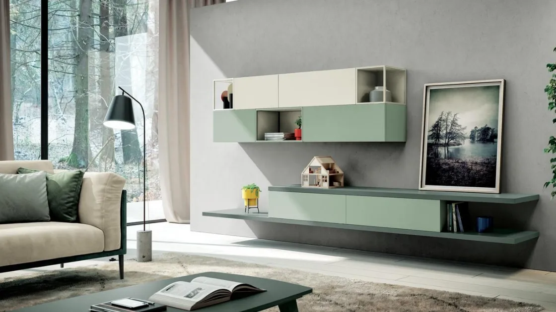 Parete Attrezzata Living 857 di Spagnol Mobili