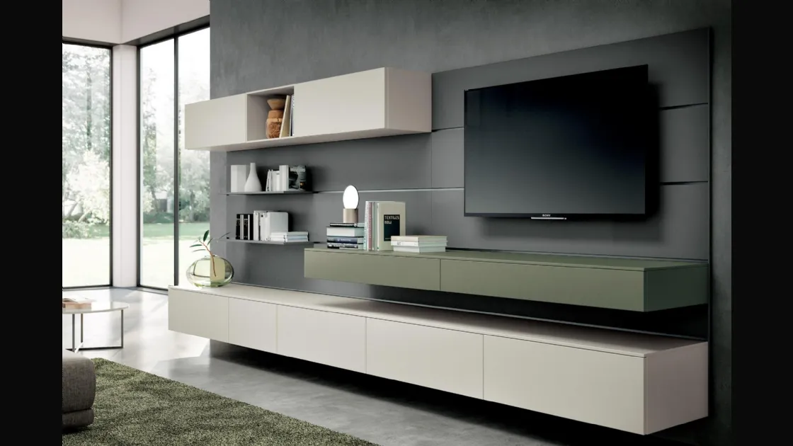 Parete Attrezzata Living 805 di Spagnol Mobili