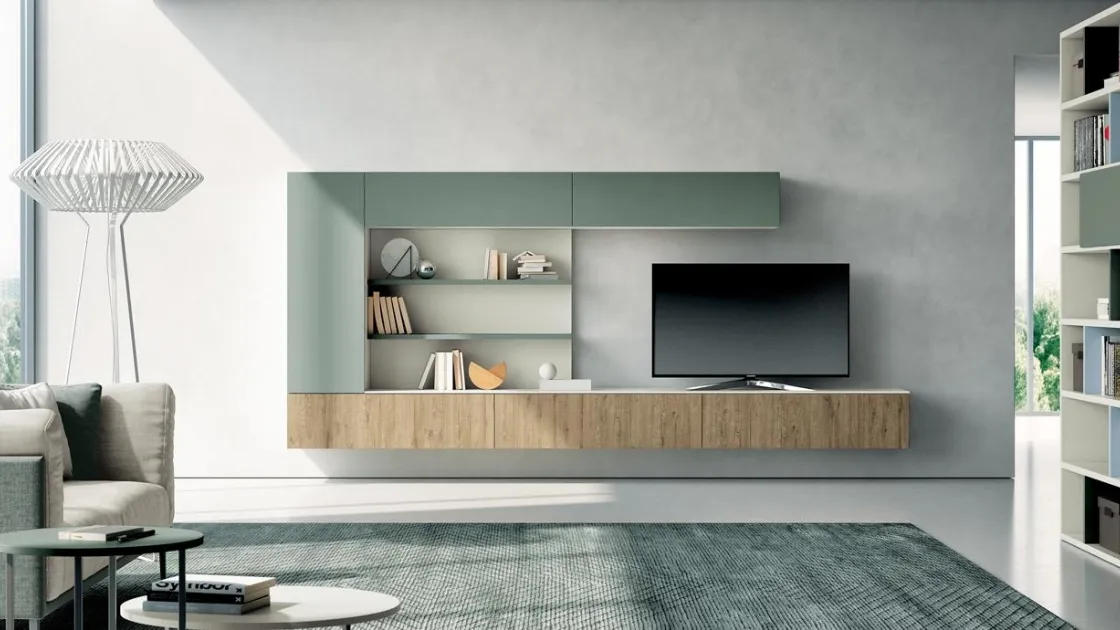 Parete Attrezzata Living 823 di Spagnol Mobili