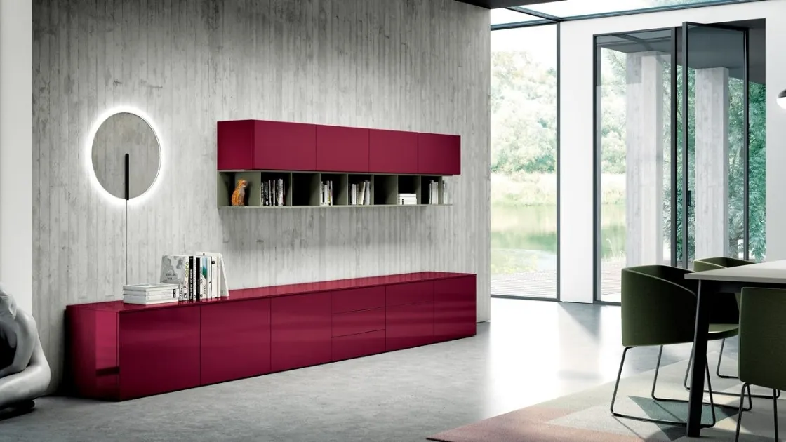 Parete Attrezzata Living 828 di Spagnol Mobili