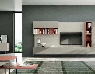 Parete Attrezzata Living 829 di Spagnol Mobili