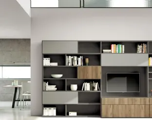Parete Attrezzata Living 844 di Spagnol Mobili