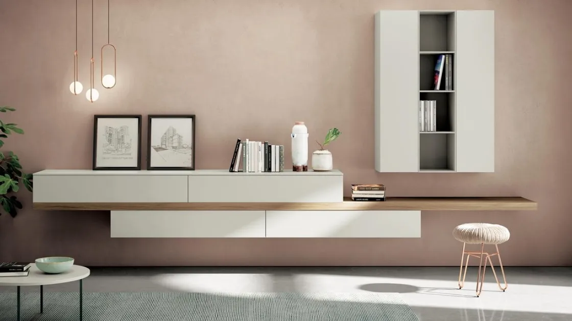 Parete Attrezzata Living 848 di Spagnol Mobili