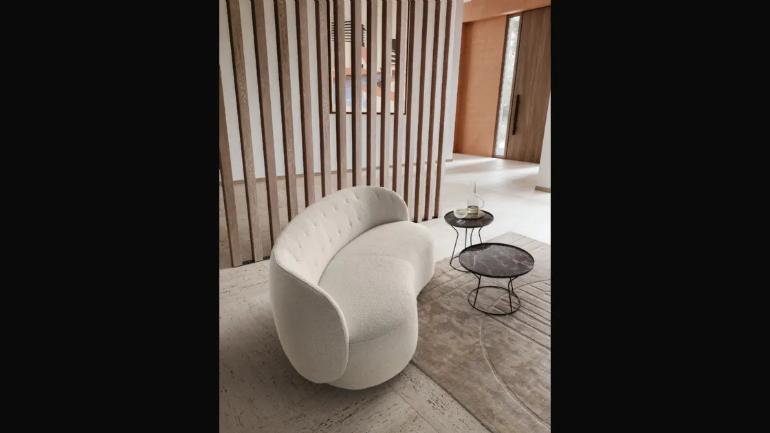 Divano lineare Moby Loveseat in tessuto di Le Comfort