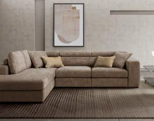 Divano in tessuto ad angolo Plaris di Le Comfort