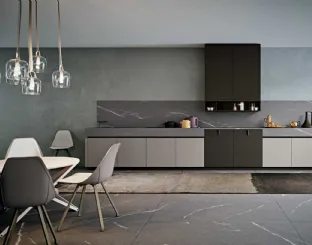 Cucina Moderna lineare Area 22 Gola 02 in laccato di Dibiesse
