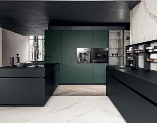 Cucina Moderna Area 22 30 gradi 02 in laccato opaco di Dibiesse