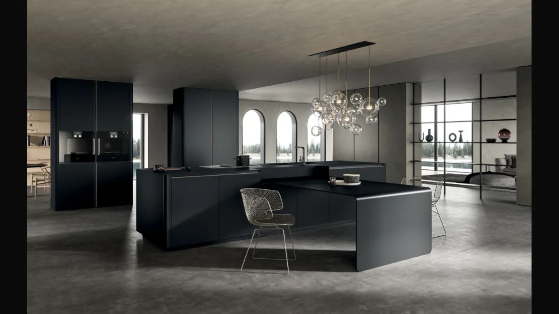 Cucina Moderna in laccato opaco Filo 02 di Dibiesse