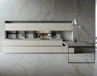 Cucina Moderna lineare Play Time 02 in laminato di Dibiesse