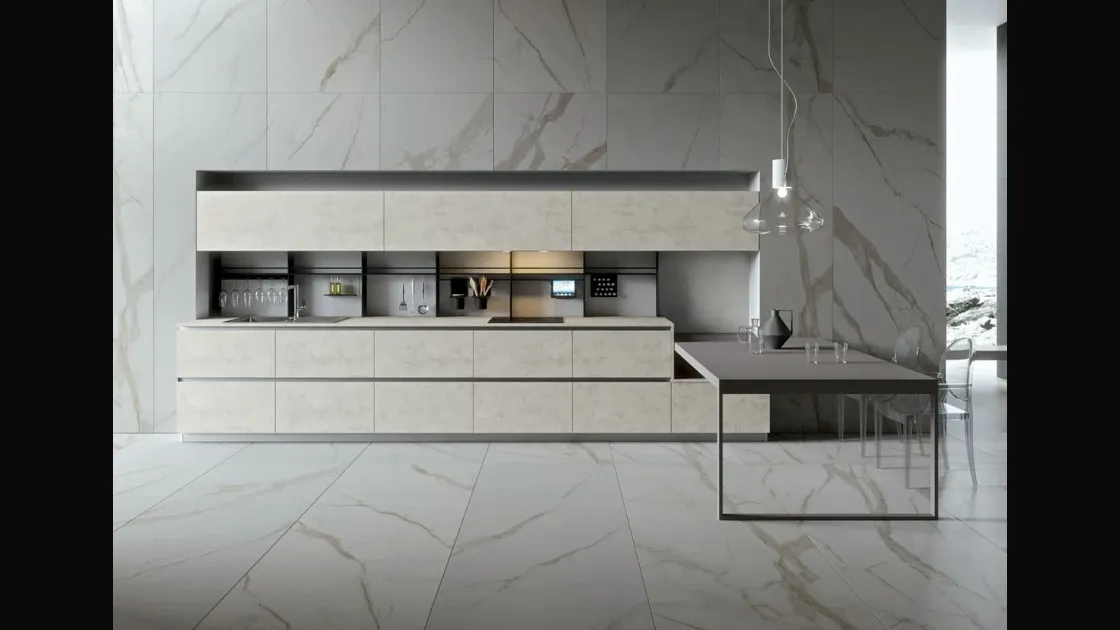 Cucina Moderna lineare Play Time 02 in laminato di Dibiesse
