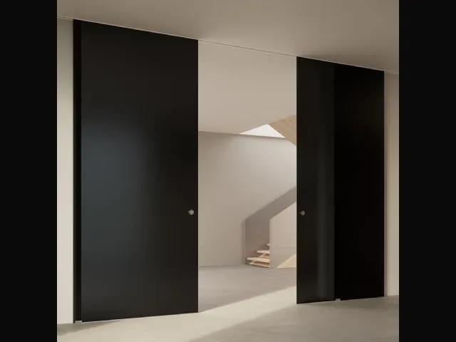Porta per interni Scenario Visio Up Nero di Ferrero Legno